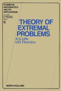 表紙画像: Theory of extremal problems 9780444851673