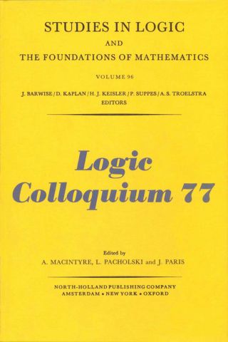 Cover image: Provability, Computability and Reflection 9780444851789