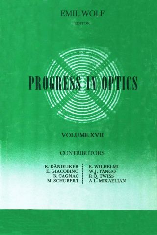 Cover image: Progress in Optics Volume 17 9780444853097