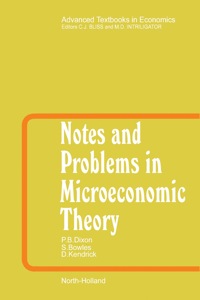 Cover image: Notes and Problems in Microeconomic Theory 9780444853257