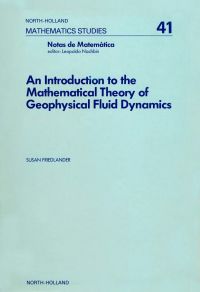 Imagen de portada: An introduction to the mathematical theory of geophysical fluid dynamics 9780444860323
