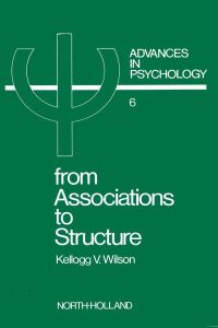 Cover image: From Associations to Structure 9780444860439