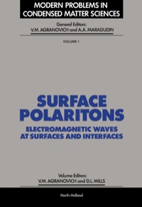 Cover image: Surface Polaritons 1st edition 9780444861658