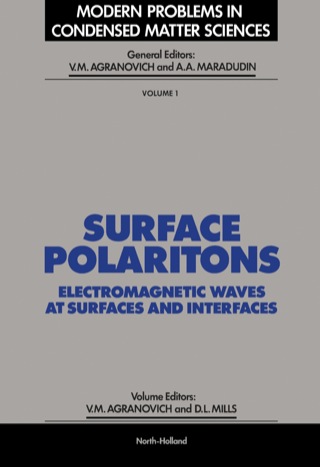 Cover image: Surface Polaritons 1st edition 9780444861658