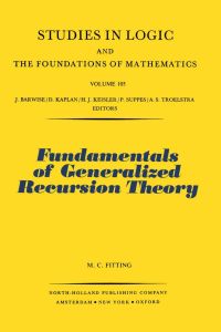 Immagine di copertina: Fundamentals of Generalized Recursion Theory 9780444861719