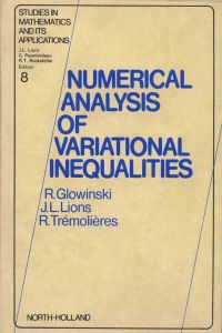 Cover image: Numerical Analysis of Variational Inequalities 9780444861993