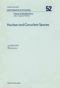 Imagen de portada: Nuclear and Conuclear Spaces 9780444862075