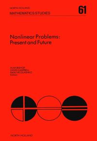 Titelbild: Nonlinear Problems: Present and Future: Present and Future 9780444863959