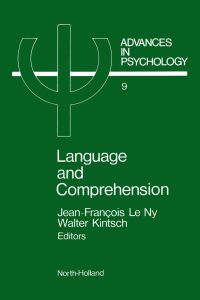 Titelbild: Language and comprehension 9780444865380