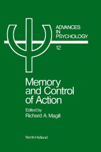 Cover image: Memory and control of action 9780444865595