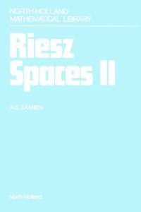 Omslagafbeelding: Riesz Spaces II 9780444866264