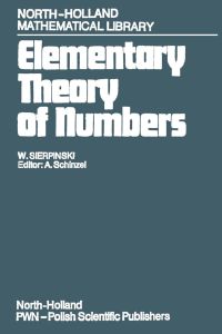 Imagen de portada: Elementary Theory of Numbers: Second English Edition (edited by A. Schinzel) 2nd edition 9780444866622
