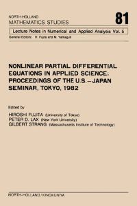 Immagine di copertina: Nonlinear Partial Differential Equations in Applied Science 9780444866813