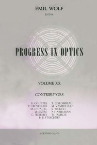 Cover image: Progress in Optics Volume 20 9780444867360