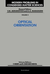 صورة الغلاف: Optical Orientation 1st edition 9780444867414