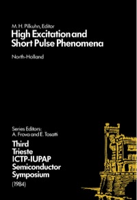 Cover image: High Excitation and Short Pulse Phenomena 9780444869319