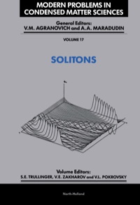 表紙画像: Solitons 1st edition 9780444870025