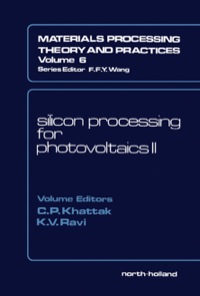 表紙画像: Silicon Processing for Photovoltaics II 9780444870247