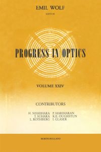 Omslagafbeelding: Progress in Optics Volume 24 9780444870506