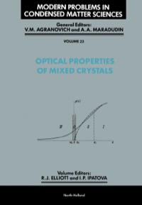 Immagine di copertina: Optical Properties of Mixed Crystals 9780444870698