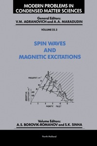 Titelbild: Spin Waves and Magnetic Excitations 9780444870780
