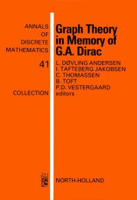 صورة الغلاف: Graph Theory in Memory of G.A. Dirac 9780444871299