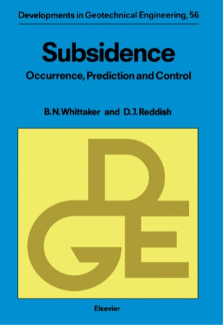 Imagen de portada: Subsidence: Occurrence, Prediction and Control 9780444872746