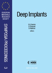 表紙画像: Deep Implants: Fundamentals and Applications 9780444873323