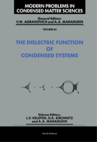 Cover image: The Dielectric Function of Condensed Systems 9780444873668