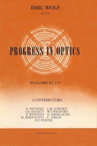 Cover image: Progress in Optics Volume 27 9780444874252