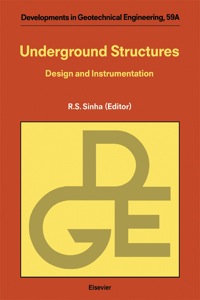 表紙画像: Underground Structures: Design and Instrumentation 9780444874627