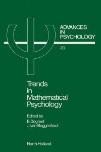Imagen de portada: Trends in Mathematical Psychology 9780444875129