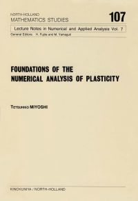 Imagen de portada: Foundations of the Numerical Analysis of Plasticity 9780444876713