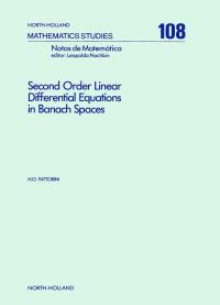 Imagen de portada: Second Order Linear Differential Equations in Banach Spaces 9780444876980