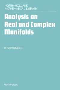 Imagen de portada: Analysis on Real and Complex Manifolds 2nd edition 9780444877765