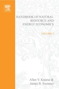 Omslagafbeelding: Handbook of Natural Resource and Energy 9780444878007