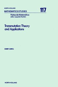 صورة الغلاف: Transmutation Theory and Applications 9780444878052