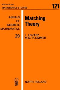 Cover image: Matching Theory 9780444879165