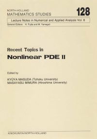 Omslagafbeelding: Recent Topics in Nonlinear PDE II 9780444879387