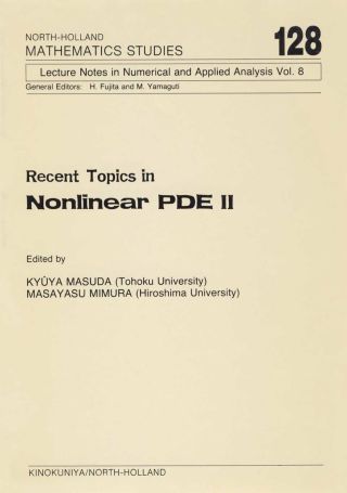 Omslagafbeelding: Recent Topics in Nonlinear PDE II 9780444879387