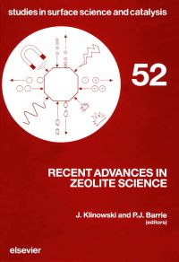 Cover image: Recent Advances in Zeolite Science 9780444881298