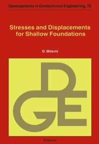 Imagen de portada: Stresses and Displacements for Shallow Foundations 1st edition 9780444883490