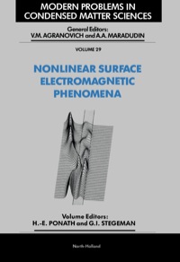 Imagen de portada: Nonlinear Surface Electromagnetic Phenomena 1st edition 9780444883599