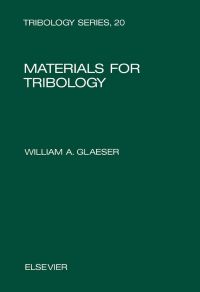 Cover image: Materials for Tribology 9780444884954