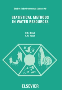 Cover image: Statistical Methods in Water Resources 9780444885289