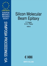 表紙画像: Silicon Molecular Beam Epitaxy 9780444886200