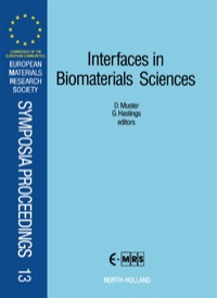 表紙画像: Interfaces in Biomaterials Sciences 9780444888365