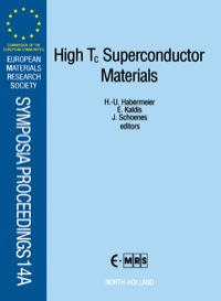 صورة الغلاف: High T<INF>c</INF> Superconductor Materials 1st edition 9780444888846