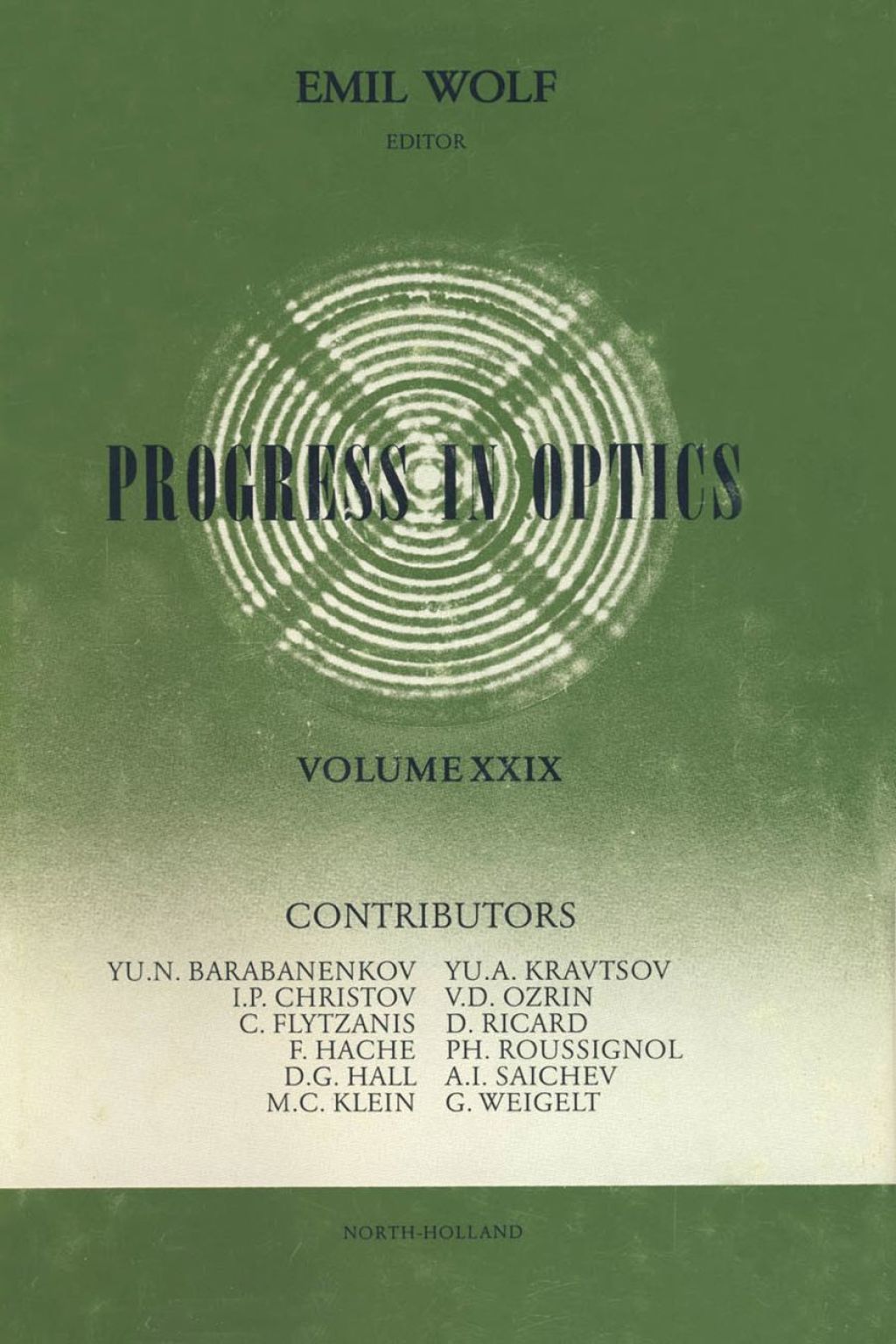 Progress in Optics Volume 29
