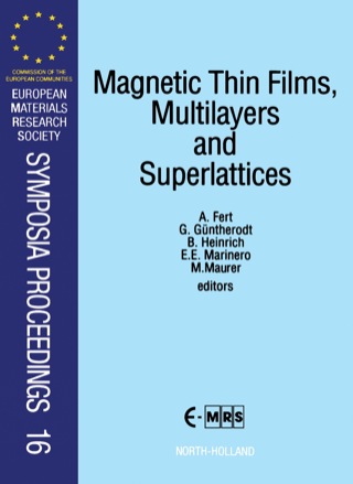 صورة الغلاف: Magnetic Thin Films, Multilayers and Superlattices 1st edition 9780444890696